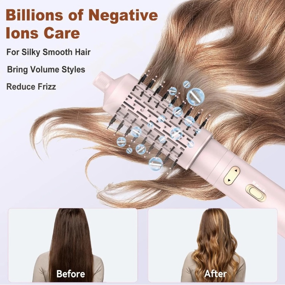 3 in 1 Pink Hair Styling Brush Set - Picture 5 of 8
